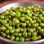 Roasted green peas
